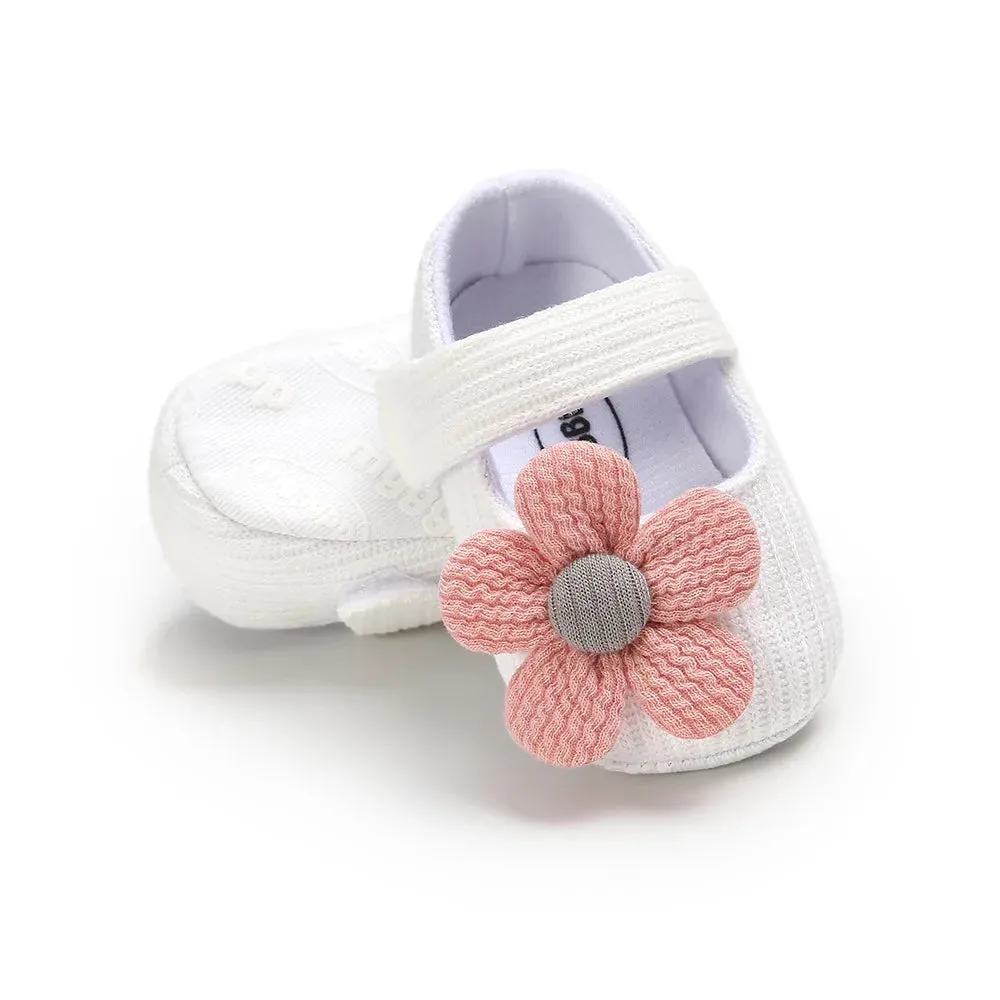 0-18M Baby Girls Cotton Shoes Retro Spring Autumn Toddlers Prewalkers Cotton Shoes Infant Soft Bottom First Walkers