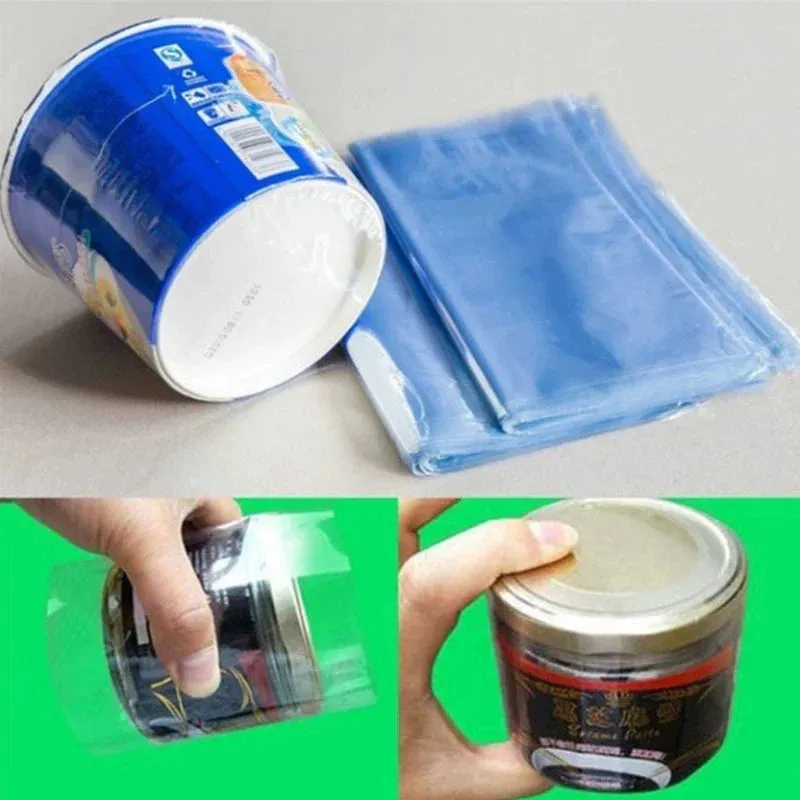 10/100 pcs Heat shrinkable film baby shoe bag transparent sealing film dustproof anti-oxidation hot shrink film home storage bag