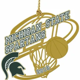 2019 MSU Spartans Basketball Ornament