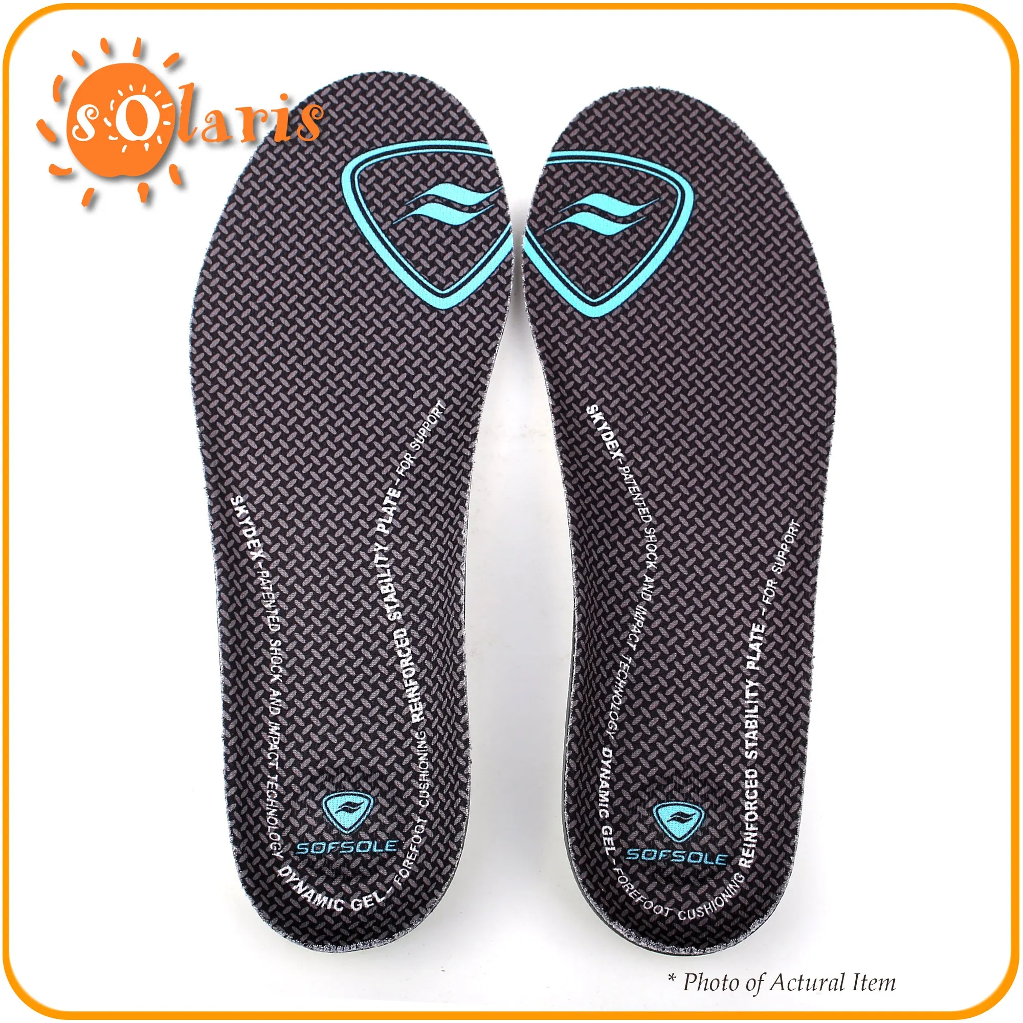 2X Sof Sole Women's AIRR Orthotic Insole Full-Length Gel Shoe Insert US 8-11