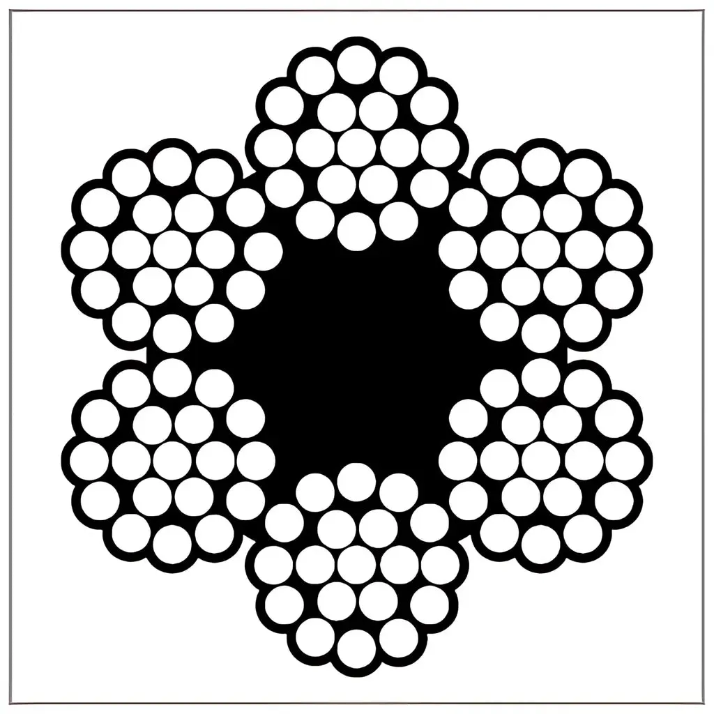5/16 Bright 6x19 Fiber Core EIPS RRL Wire Rope