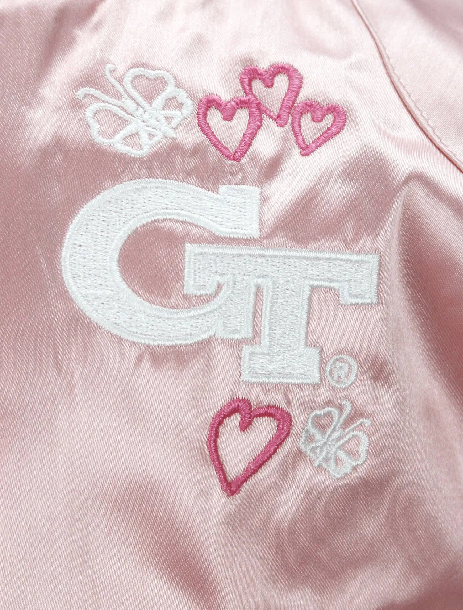 Adidas Infant / Toddler Baby Georgia Tech Yellow Jackets Varsity Jacket - Pink