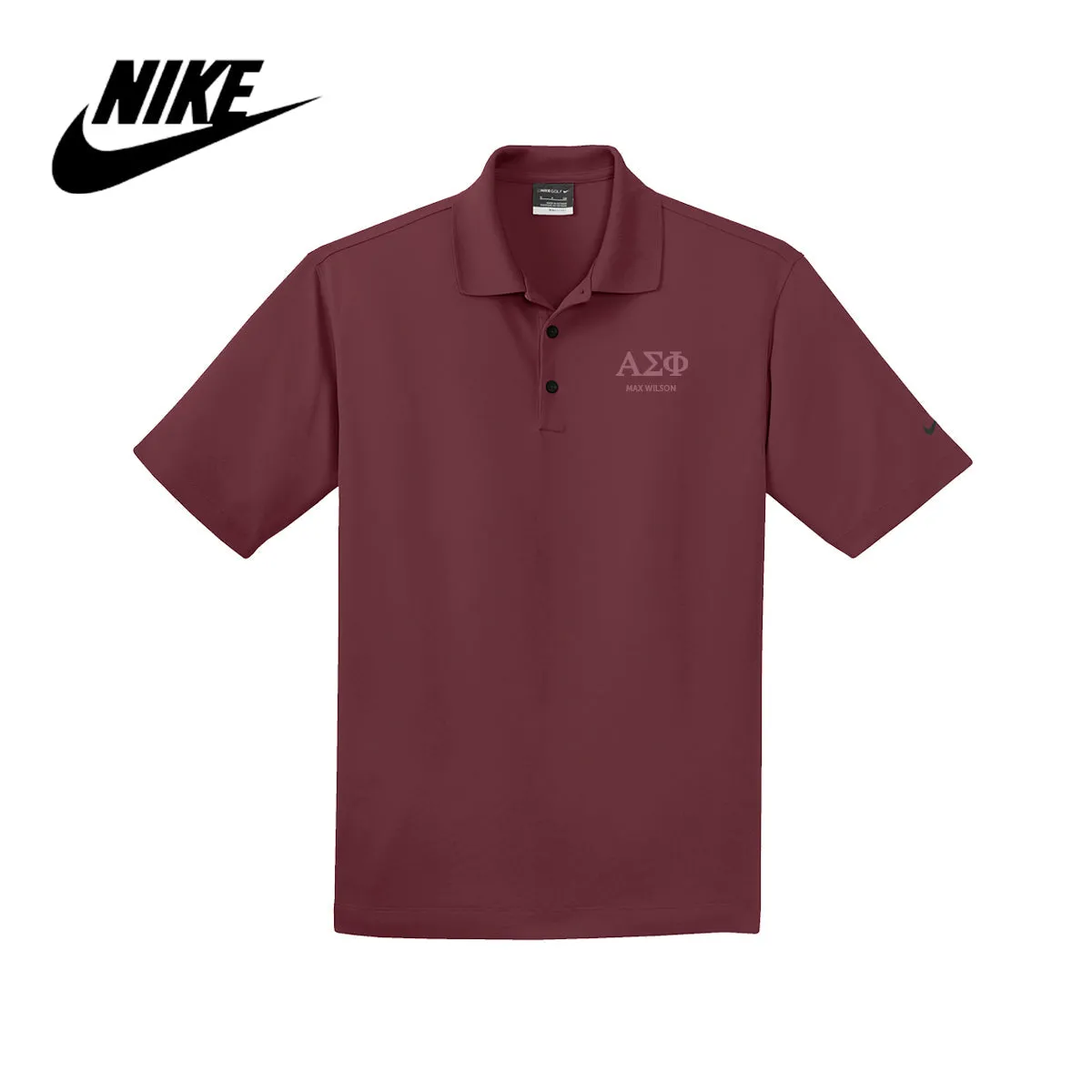 Alpha Sig Nike Embroidered Performance Polo