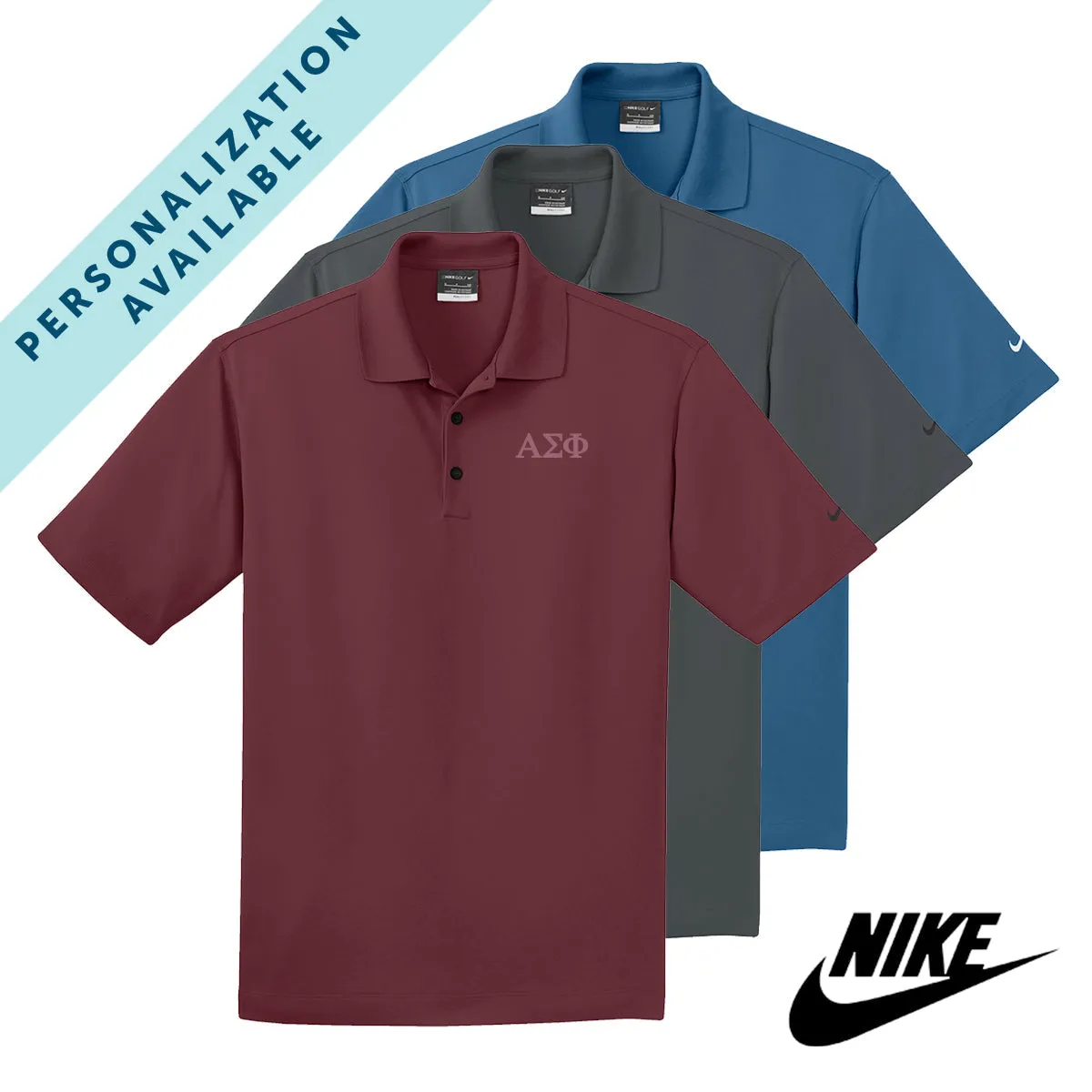 Alpha Sig Nike Embroidered Performance Polo