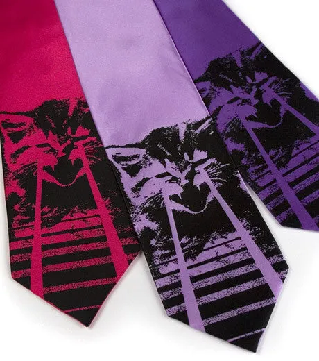 Angry Laser Kitten Necktie