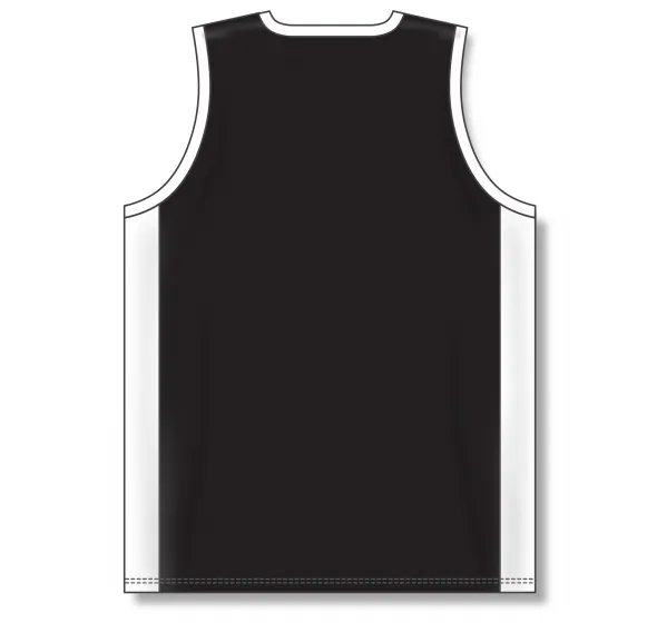 Athletic Knit (AK) B2115M-221 Mens Black/White Pro Basketball Jersey