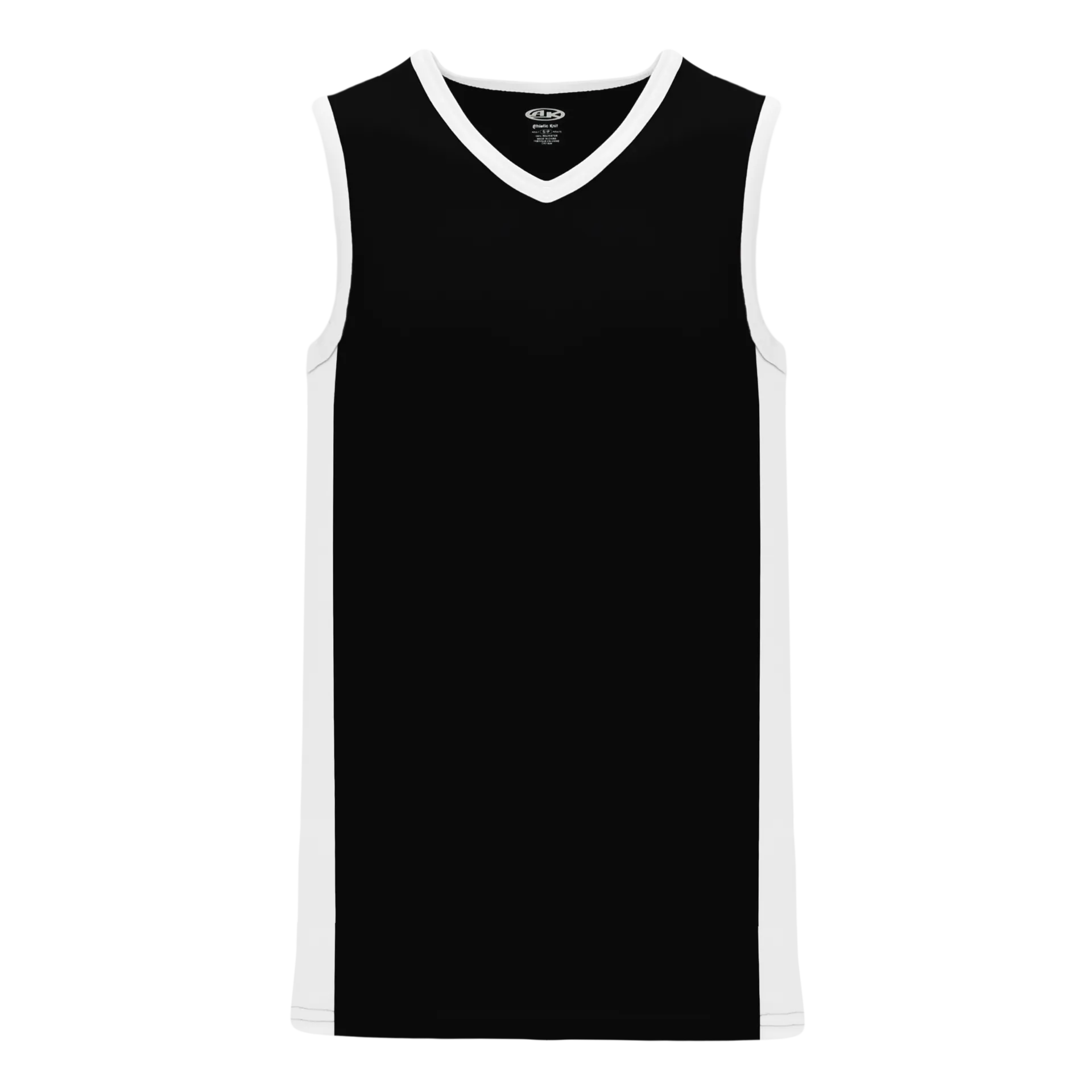 Athletic Knit (AK) B2115M-221 Mens Black/White Pro Basketball Jersey