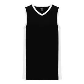 Athletic Knit (AK) B2115M-221 Mens Black/White Pro Basketball Jersey