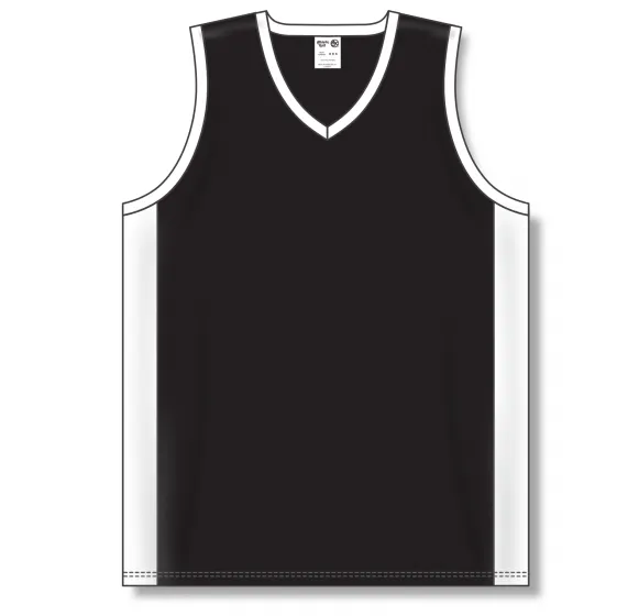 Athletic Knit (AK) B2115M-221 Mens Black/White Pro Basketball Jersey