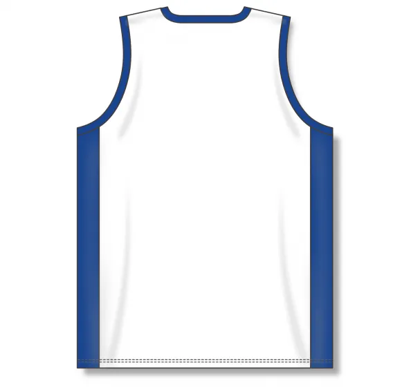 Athletic Knit (AK) B2115Y-207 Youth White/Royal Blue Pro Basketball Jersey