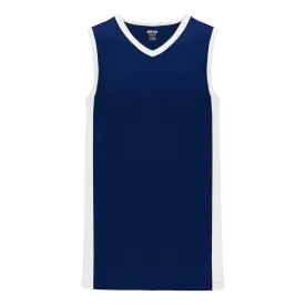 Athletic Knit (AK) B2115Y-216 Youth Navy/White Pro Basketball Jersey