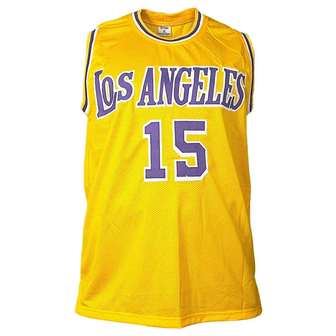 Austin Reaves Signed Los Angeles Yellow Basketball Jersey (Beckett)