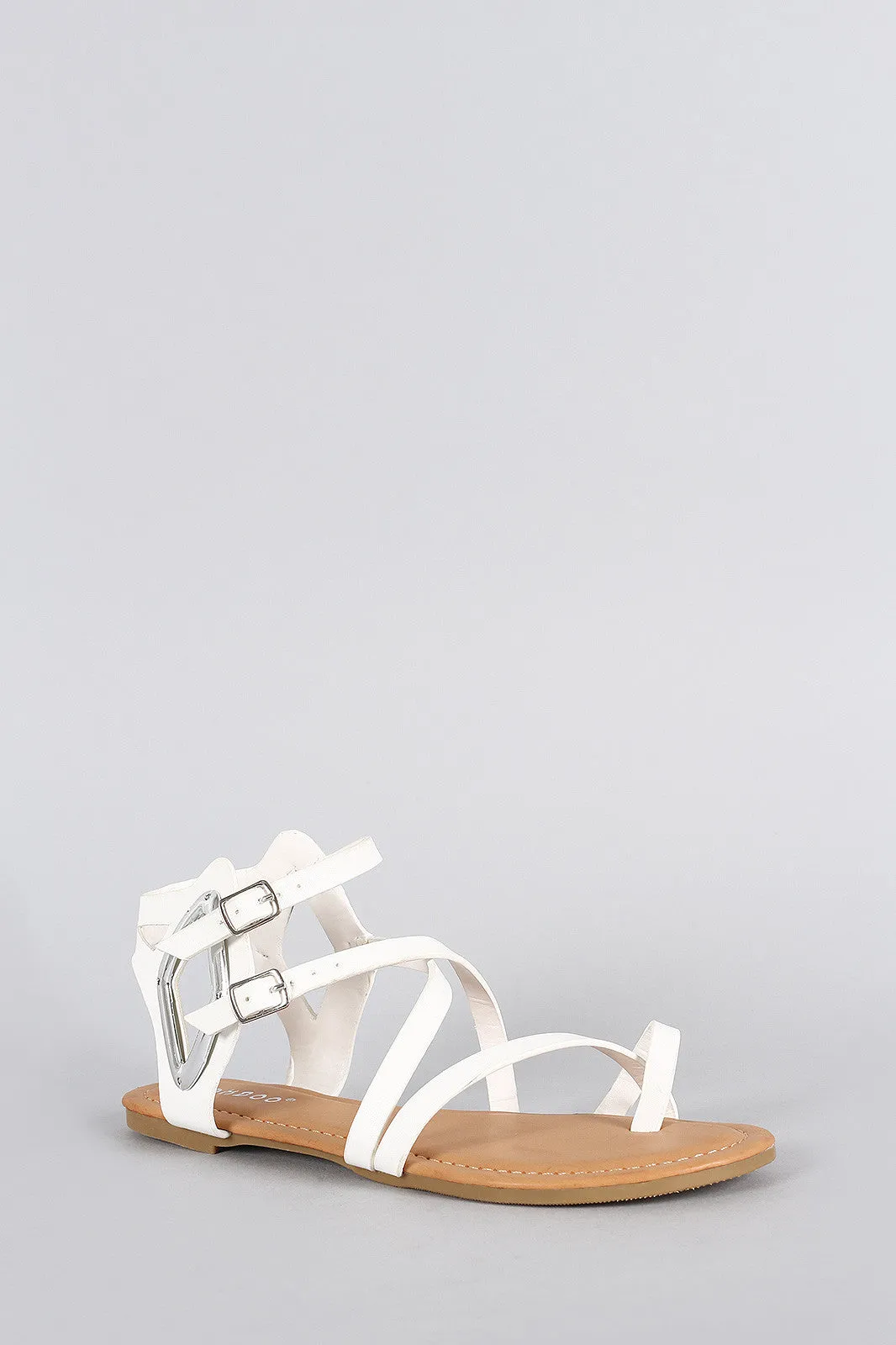 Bamboo Intertwined Straps Diamond Sandal