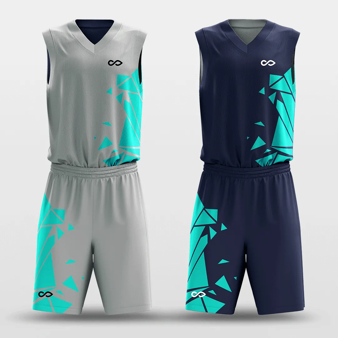 Broken - Customized Reversible Sublimated Basketball Set