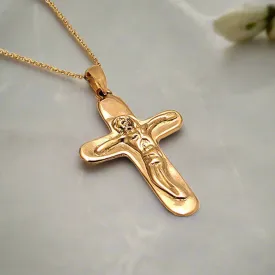 Christening Cross 14k Gold (STX-07)