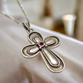 Christening Cross 925 Sterling Silver (STS-08)