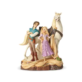 Enesco Disney Traditions Tangled Carved by Heart Statue