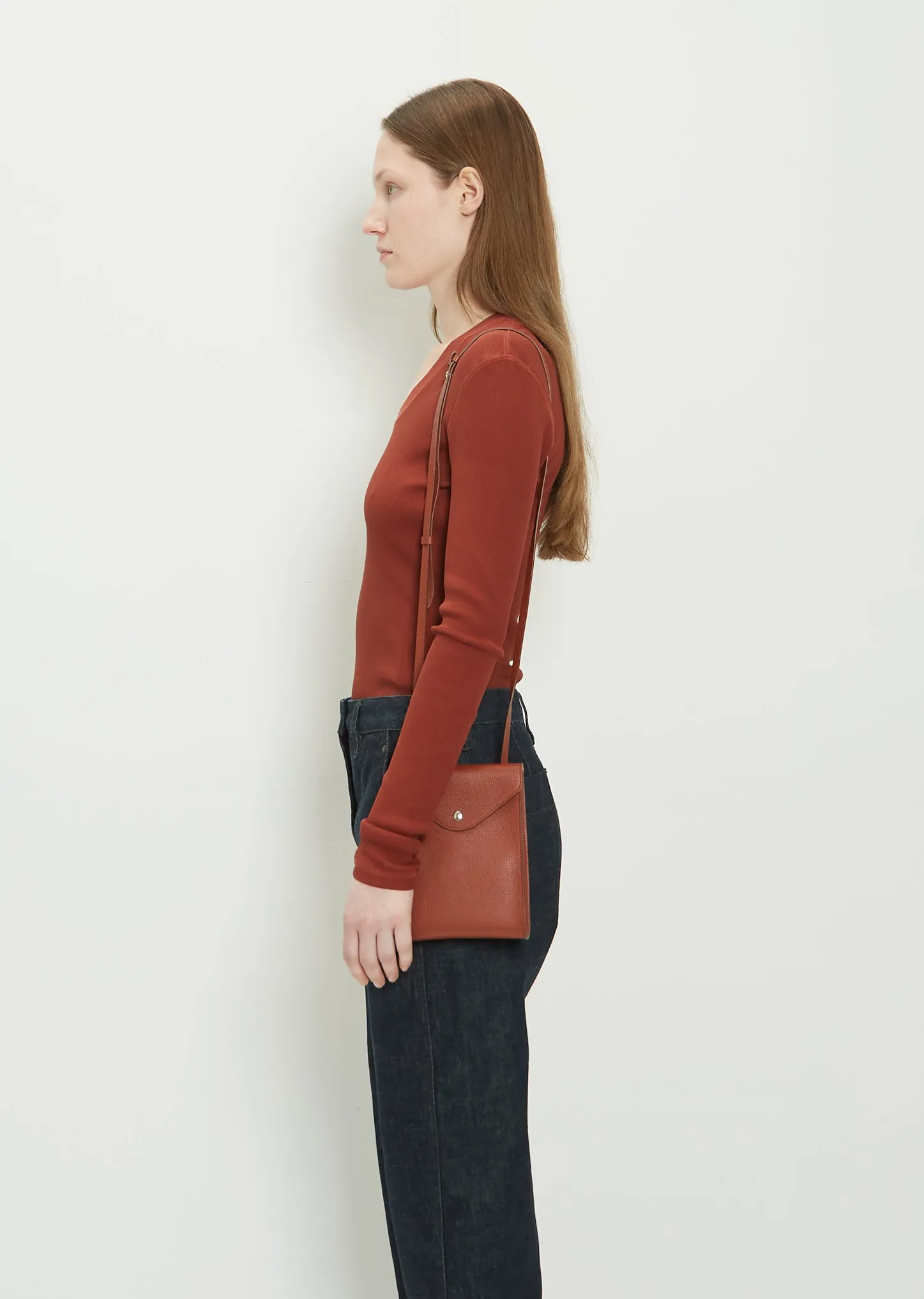 Envelope Strap Bag — Brick Brown