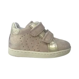 Falcotto Rose/Platinum Double Velcro Sneaker - Kiner