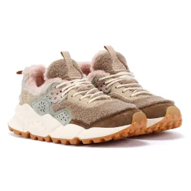 Flower Mountain Kotetsu Teddy Women's Beige/Pink Trainers