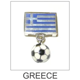 Greece Soccer Ball Bracelet