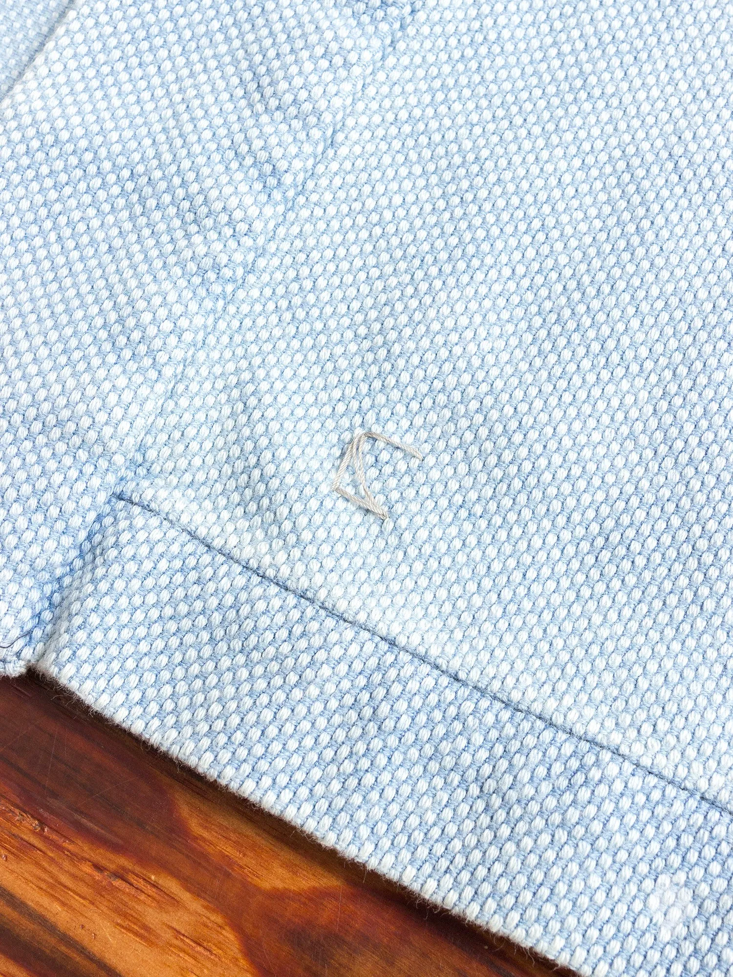 Haori Sashiko Shirt in Washed Indigo Remake