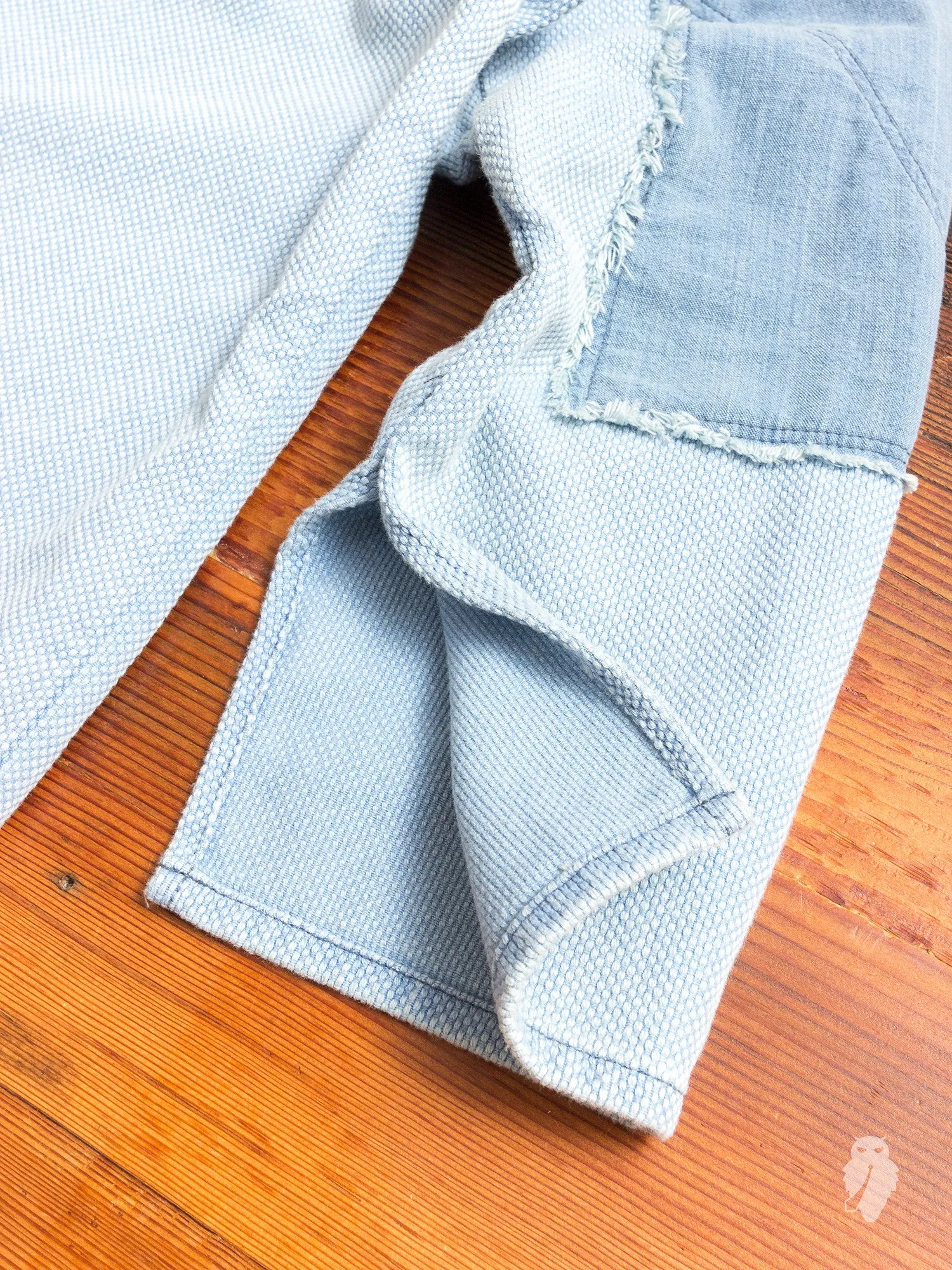 Haori Sashiko Shirt in Washed Indigo Remake