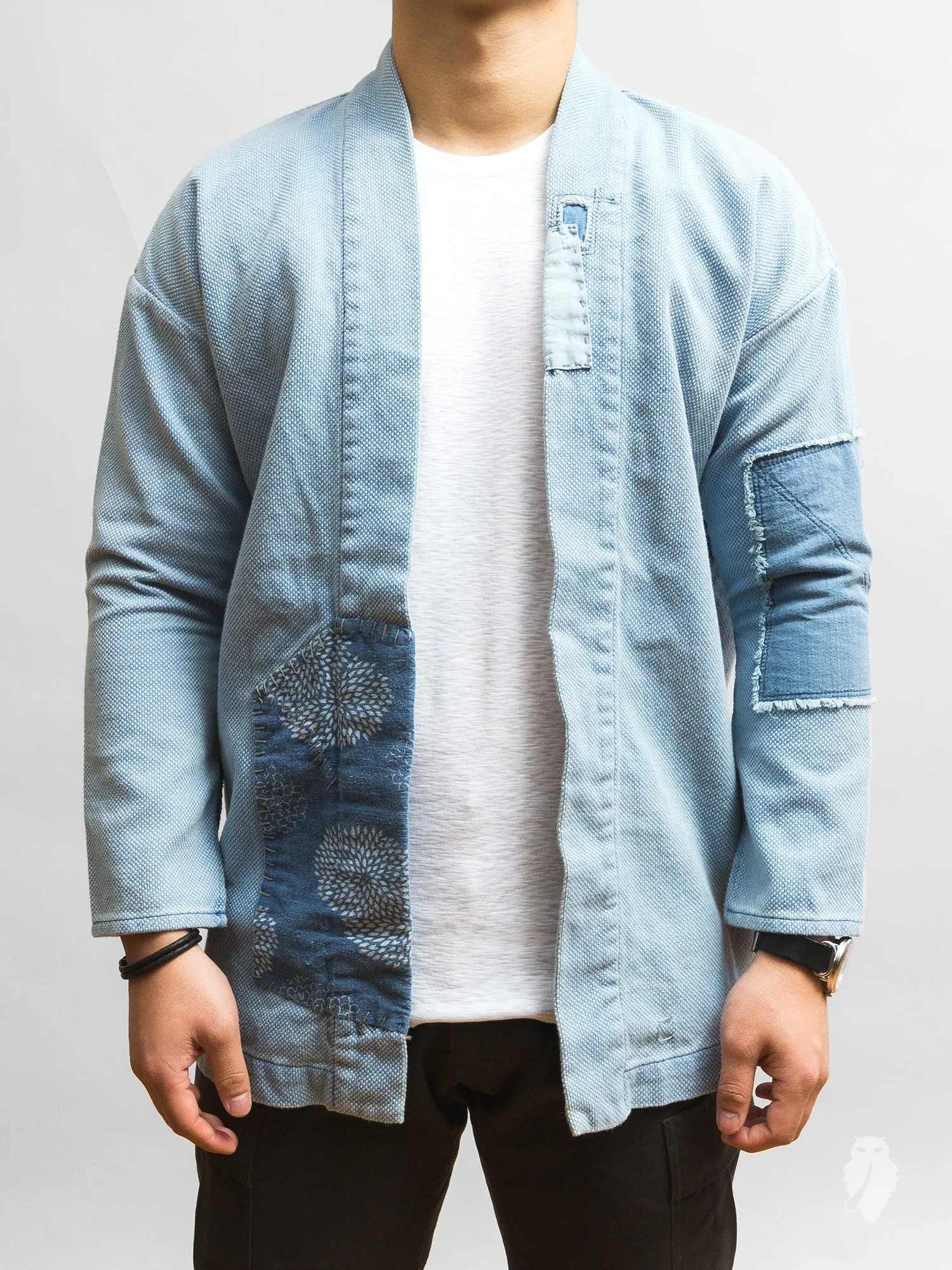 Haori Sashiko Shirt in Washed Indigo Remake