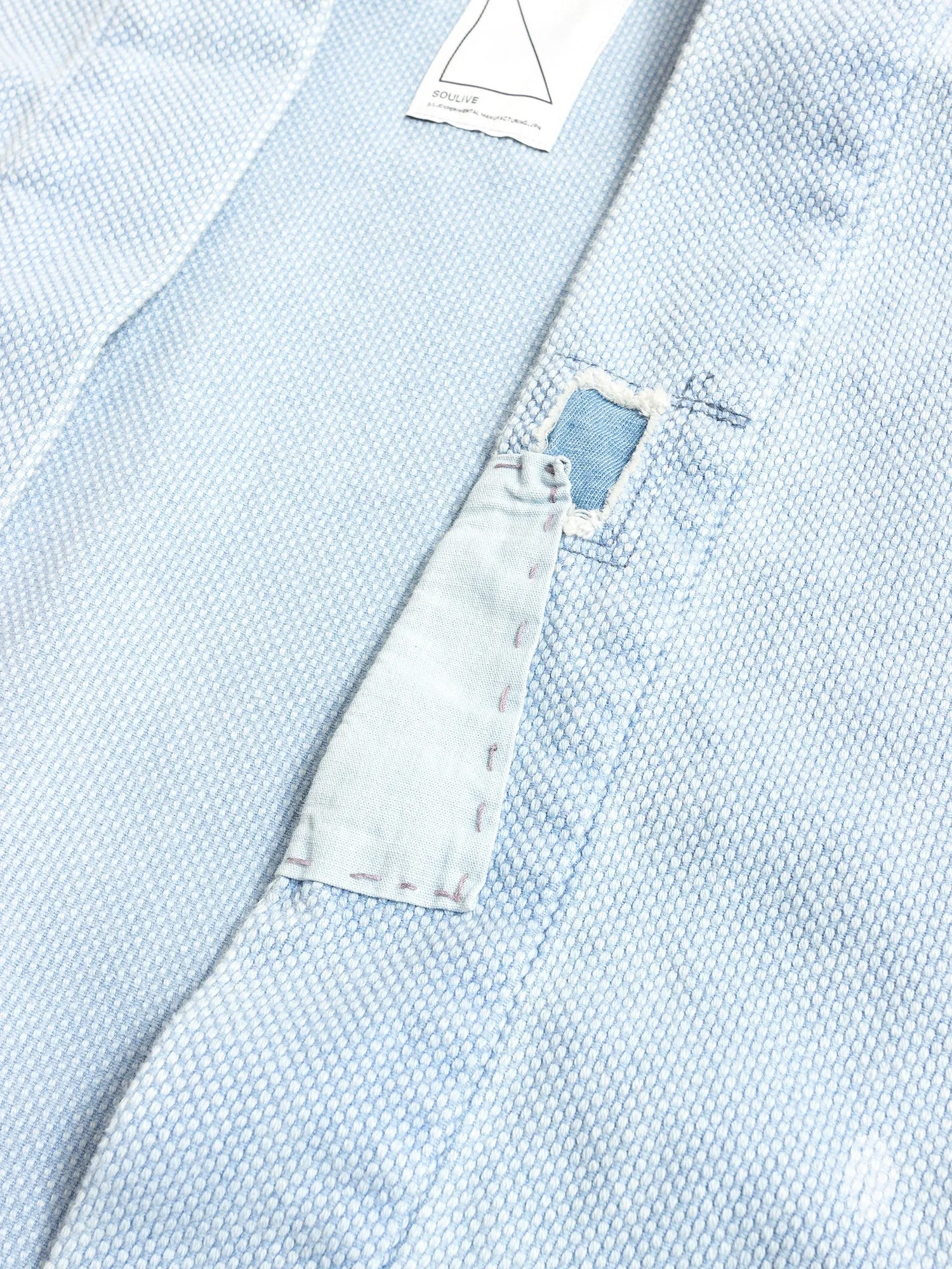 Haori Sashiko Shirt in Washed Indigo Remake