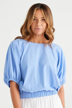 Hettie Top in Periwinkle Blue