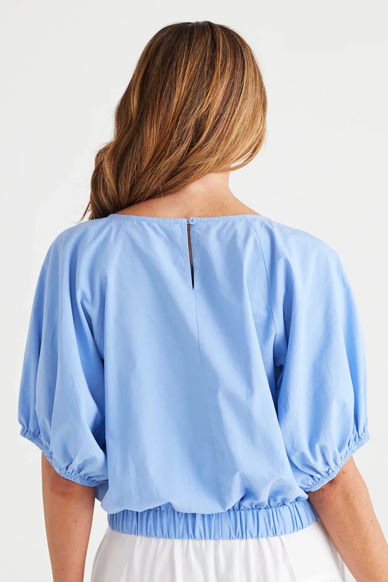 Hettie Top in Periwinkle Blue