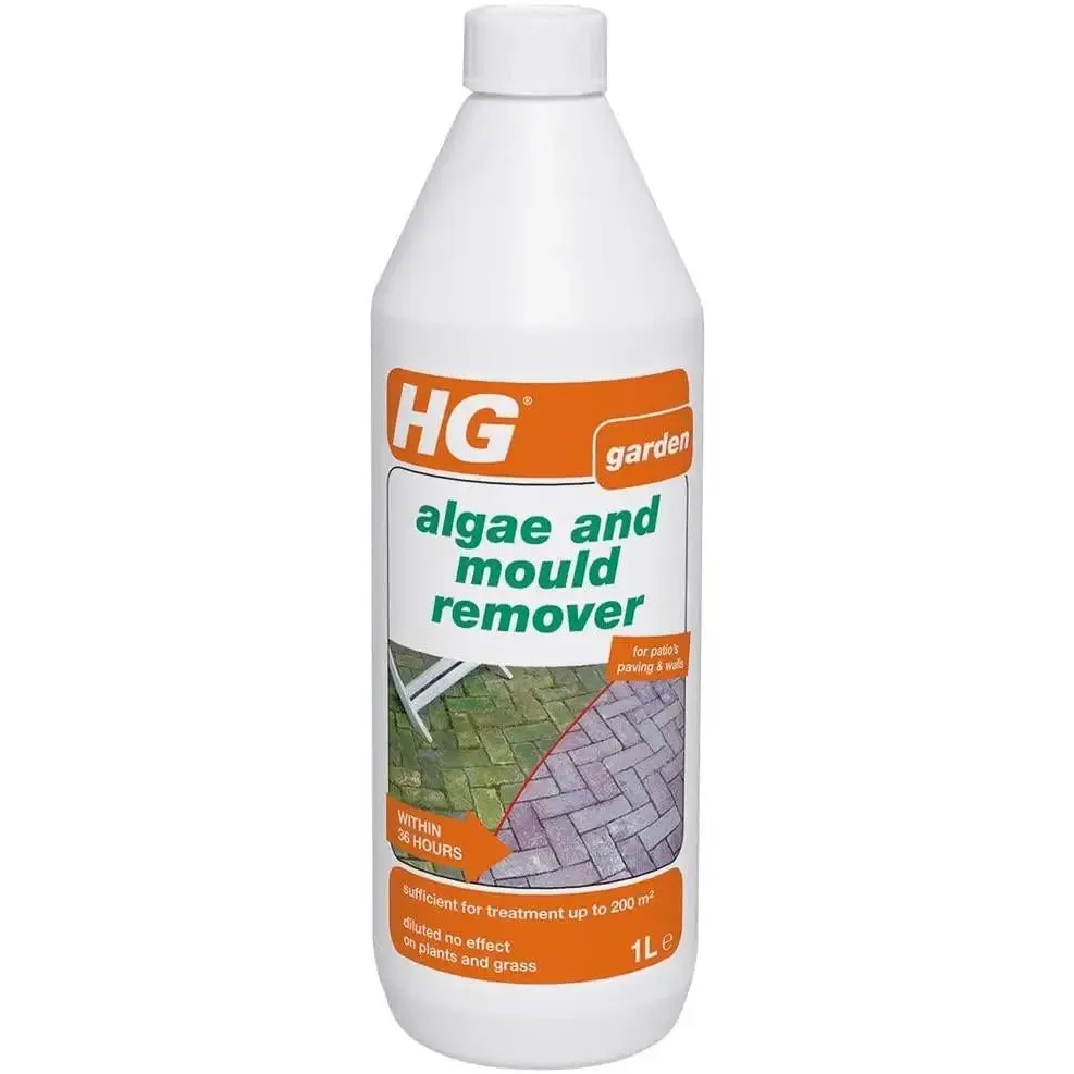 HG Moss, Algae And Mould Remover Patios, Paving & Walls Cleaner - 1 Litre