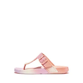 iQUSHION IRIDESCENT ADJUSTABLE BUCKLE FLIP-FLOPS