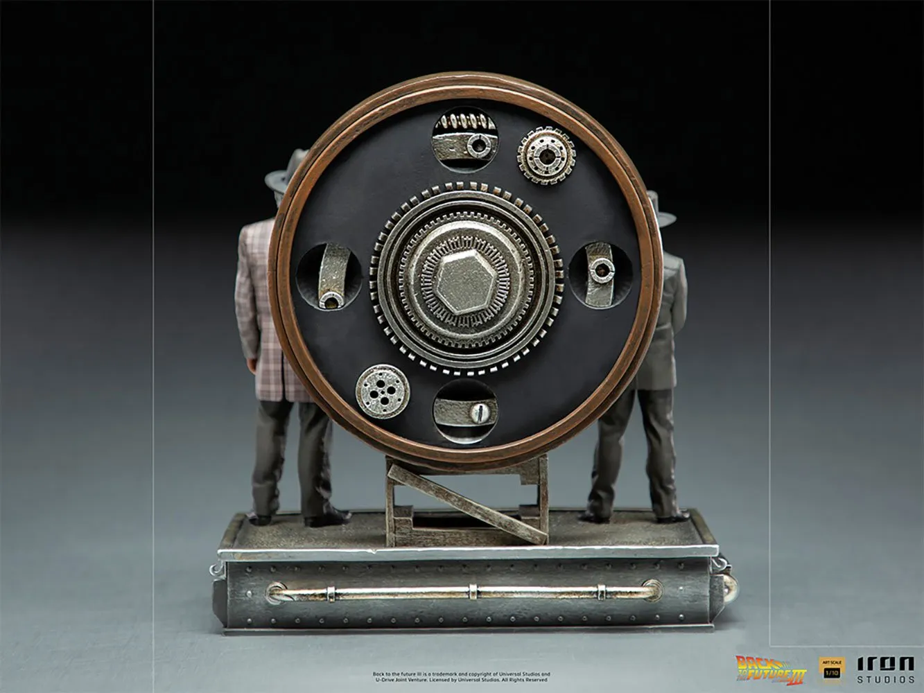 Iron Studios Back to the Future Part III Marty and Doc at the Clock Deluxe 1:10 Scale Statue