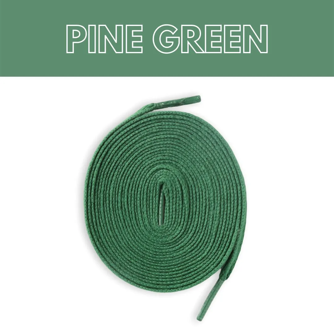 Jordan 1 Laces Basics Flat Thin - Pine Green Laces