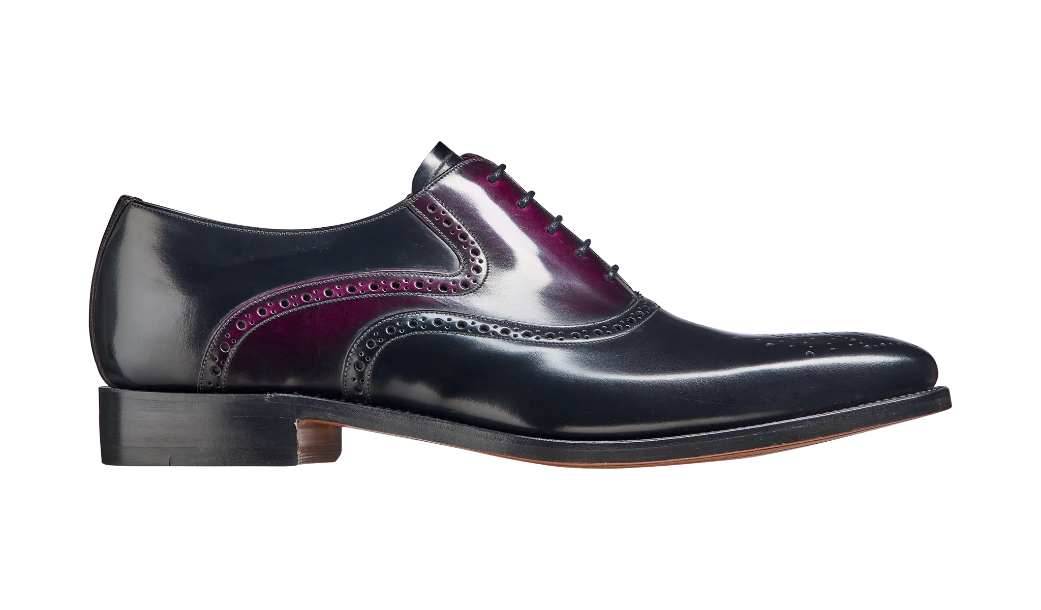 Langley - Black Aubergine Hi-Shine