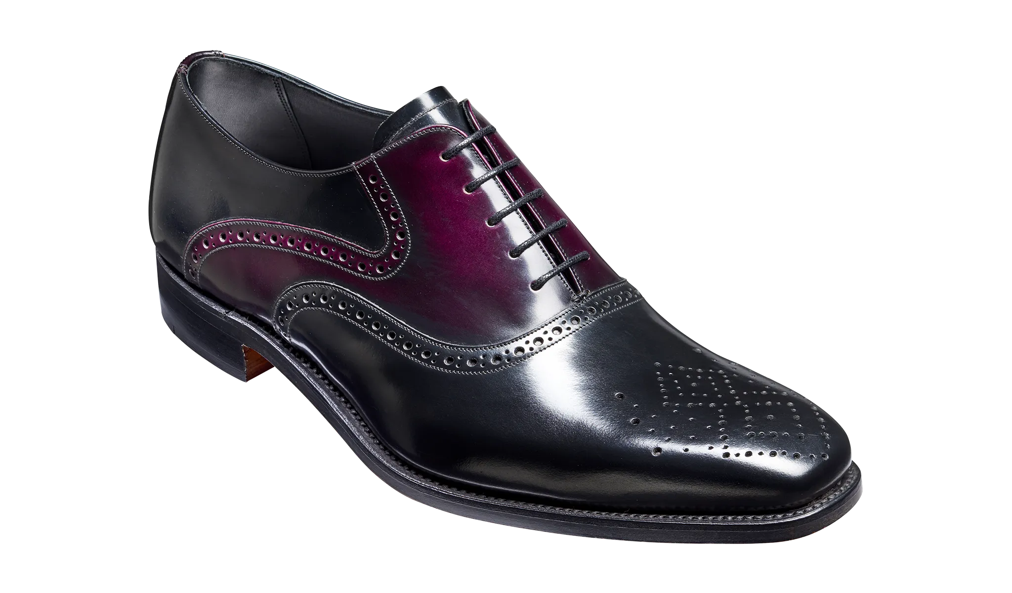 Langley - Black Aubergine Hi-Shine