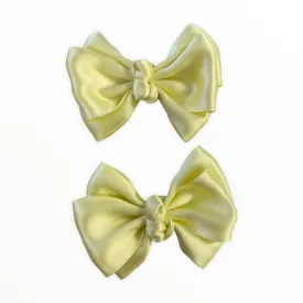 Lemon Butterfly Shoe Bow