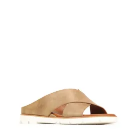 Los Cabos Abby Women's Slide Cross Over Sandal Sandstone