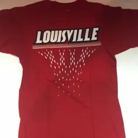 Louisville Cardinals Adidas Red Hoop Adult Shirt