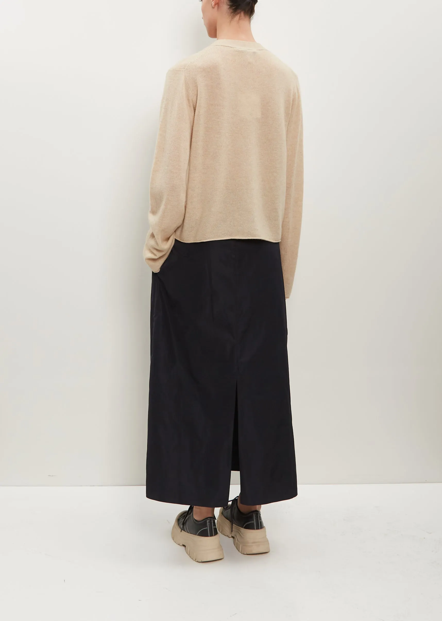 Madrid Wool-Cashmere Cardigan — Sahara