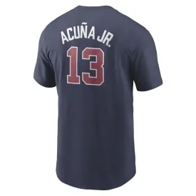 MLB Atlanta Braves Ronald Acuna Jr Nike Name & Number Tee