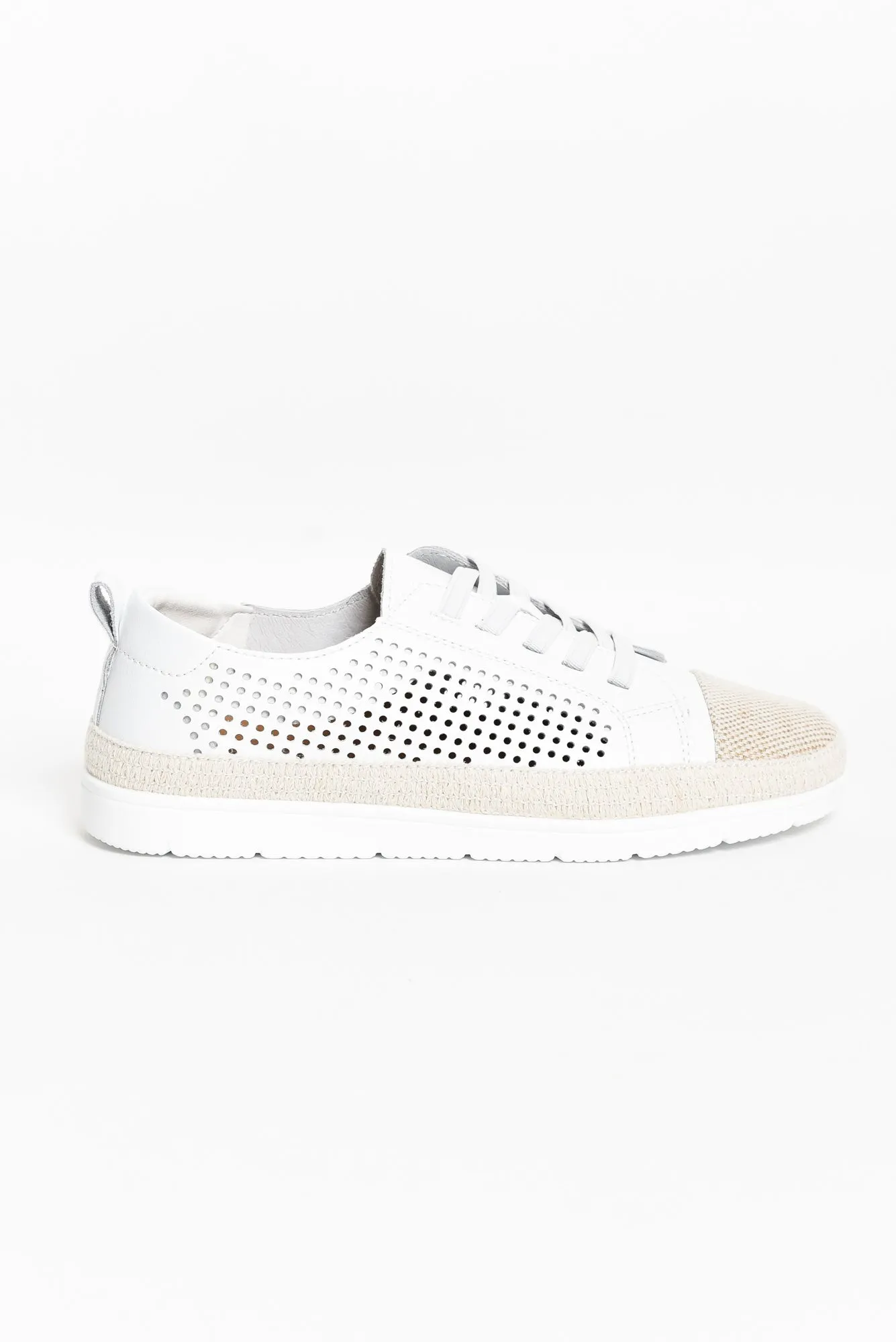 Moon White Leather Sneaker