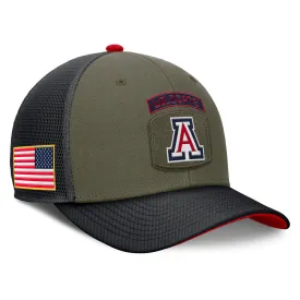 NCAA Arizona Wildcats Nike Primary Arch Military Adjustable Hat