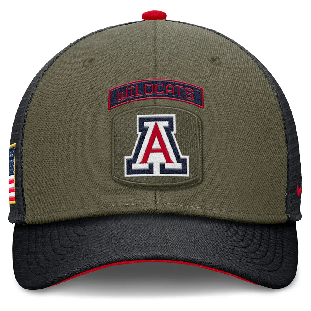 NCAA Arizona Wildcats Nike Primary Arch Military Adjustable Hat