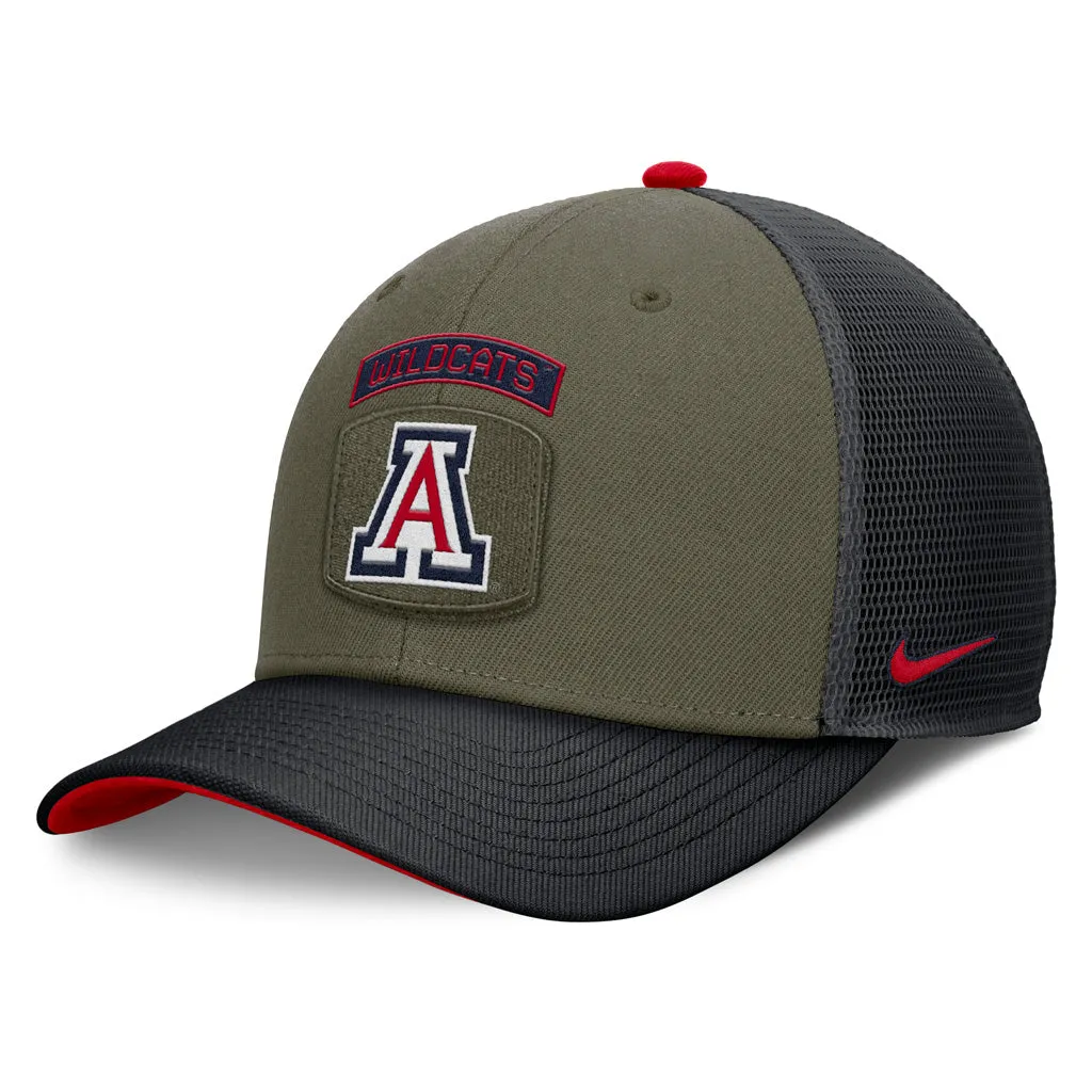 NCAA Arizona Wildcats Nike Primary Arch Military Adjustable Hat