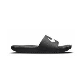 NIKE KAWA LITTLE/BIG KIDS' SLIDES BLACK