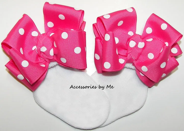 Polka Dot Bow Socks