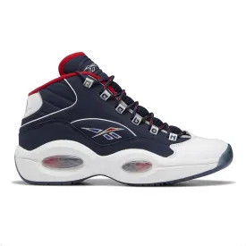 Reebok Men's Question Mid Basketball Shoes - Vector Navy / Ftwr White / Vector Red