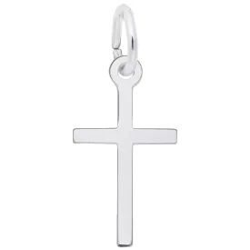 Rembrandt Charms - Small Thin Cross Charm - 4915